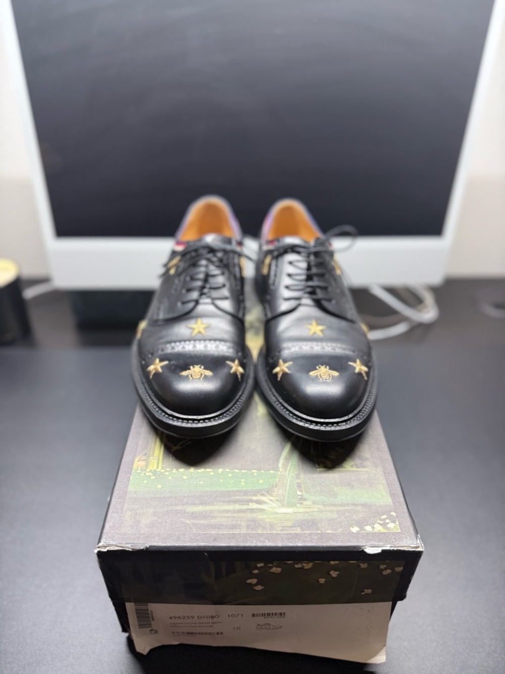 Gucci - Black Leather Men's Dress Oxfords